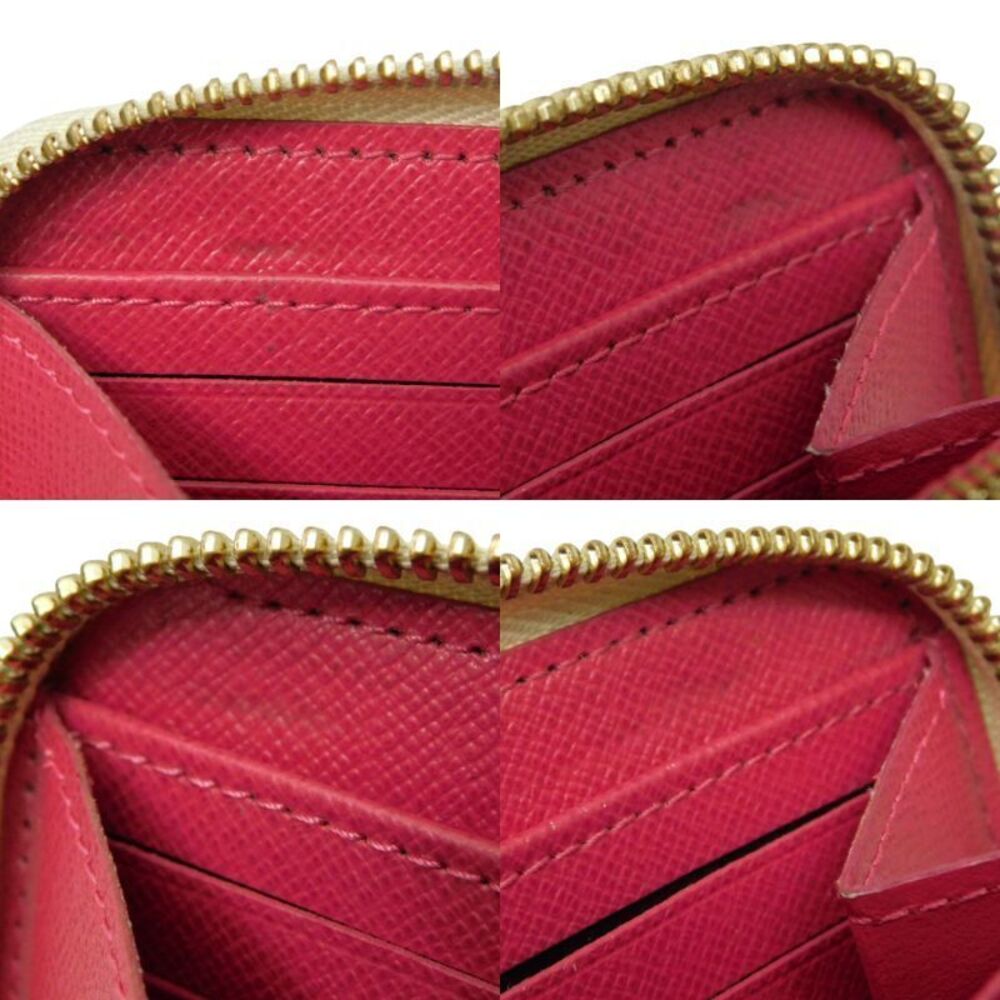 LOUIS VUITTON Zippy Wallet Damier Azur White Studs Long